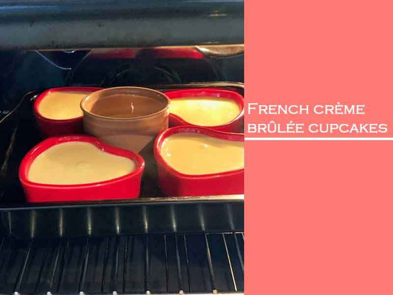 French crème brûlée cupcakes