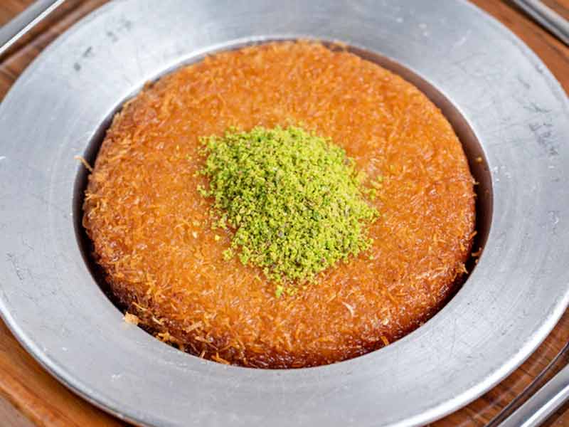 Important points in the preparation of Lebanese Arabic knafeh