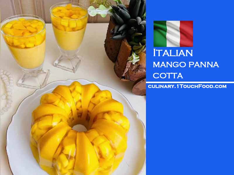 Introducing Italian mango panna cotta