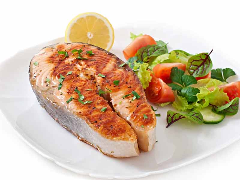 Best salmon and Italian vegetables in foil