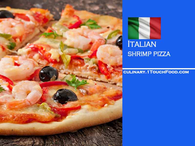 How to prepare special Italian shrimp pizza for 2 people