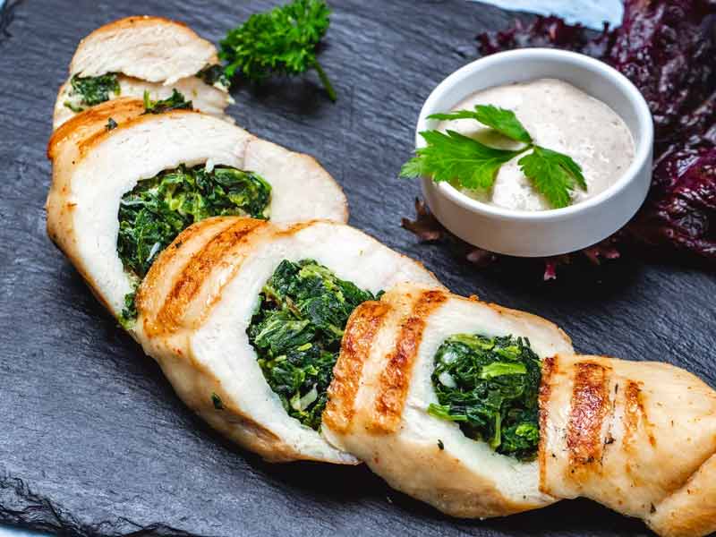 History of Spinach and Feta Stuffed Chicken Breasts