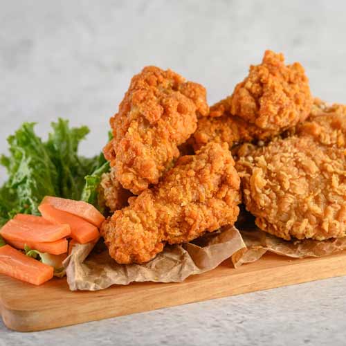 Crispy fried chicken