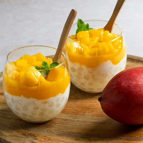 Mango and Coconut Panna Cotta - Exotic Fruit Dessert Recipes