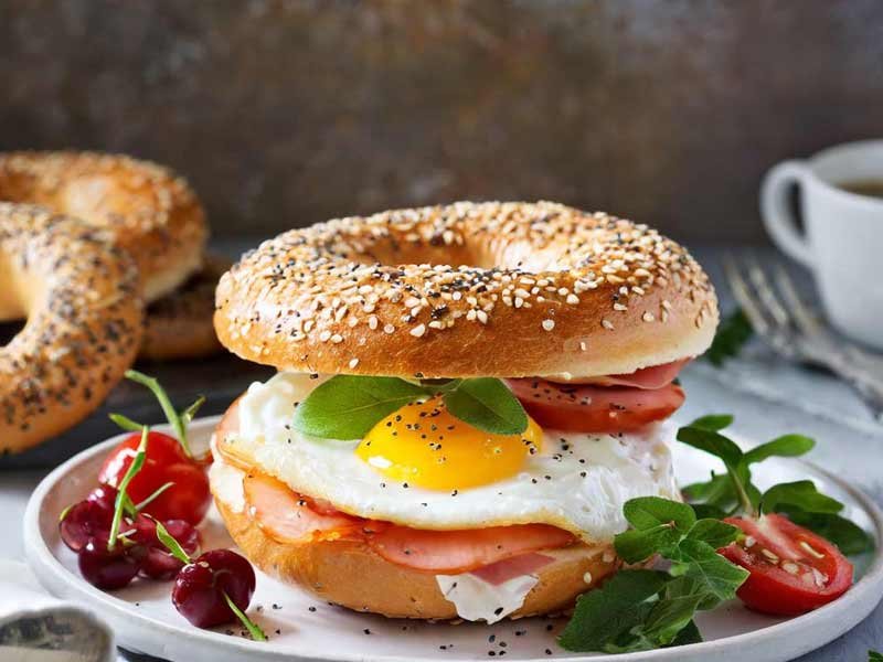 Fuel Your Morning with a Mouthwatering Breakfast Sandwich Bagel