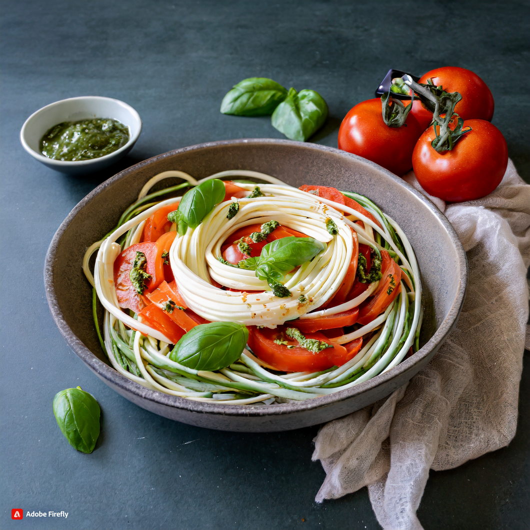 Say Goodbye to Boring Pasta and Hello to Fresh Flavors: Caprese Zoodles Recipe