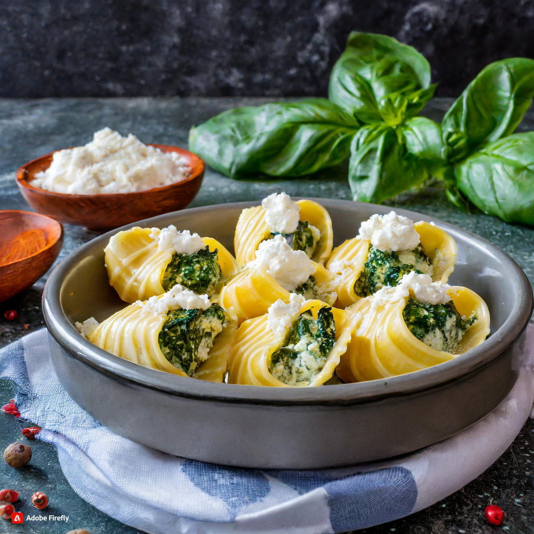 A Perfect Blend of Creamy and Savory: Ricotta Stuffed Shells with Spinach
