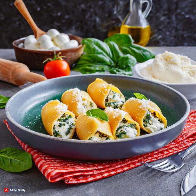 A Twist On A Classic Ricotta Stuffed Shells With Spinach Recipe 1touch Food Culinary Center 6674