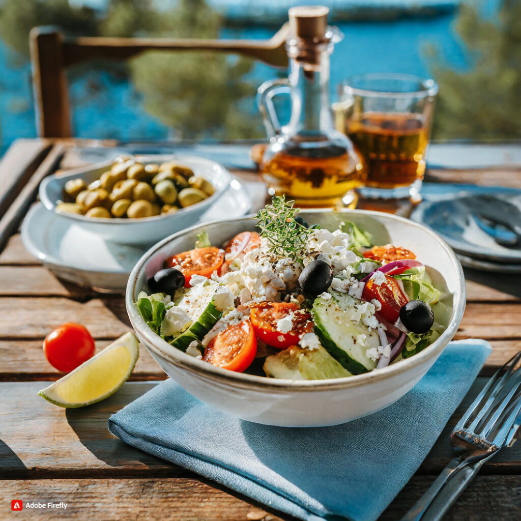 A Zesty Journey with the Authentic Greek Salad Delight for 2 people ...
