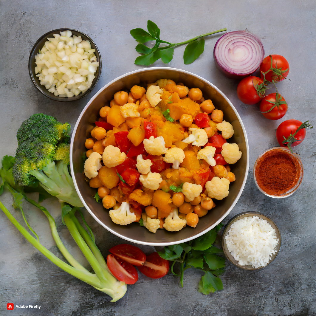 Spice Up Your Dinner Routine with This Easy Vegan Cauliflower Chickpea Masala Recipe