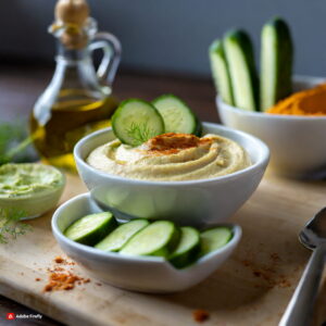 Firefly Cucumber and Hummus Snack for Two Preparation Time 10 minutes Cooking Time 0 minutes no c resize