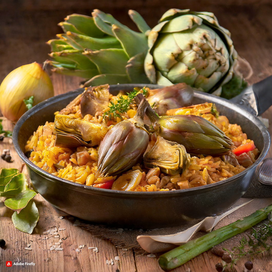Satisfy Your Cravings with This Mouthwatering Vegetarian Paella Recipe Featuring Artichokes