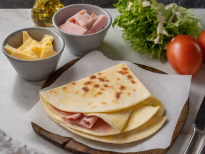 A Perfect Ham and Cheese Quesadilla Recipe for 2 people