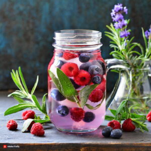 Firefly Refreshing Recipes Wild Berry and Sage Infused Water 25581 resize