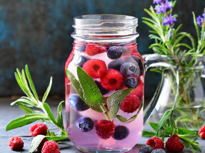 Refreshing Recipes: Wild Berry and Sage Infused Water
