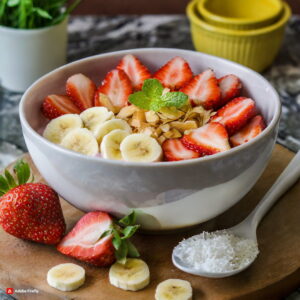 Firefly Strawberry Banana Bowl Servings 2 Preparation Time 10 minutes Cooking Time 0 minutes Orig resize