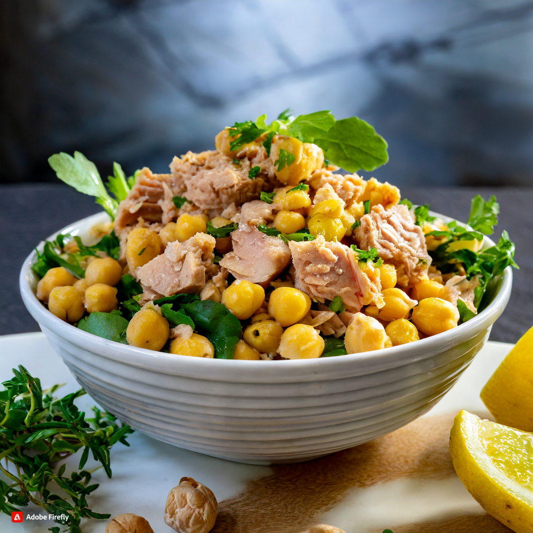 Satisfy Your Cravings and Nutritional Needs with This Tuna and Chickpea Salad