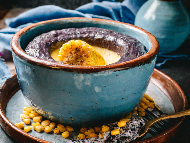 A Twist on Tradition: Blue Corn Pudding Recipe
