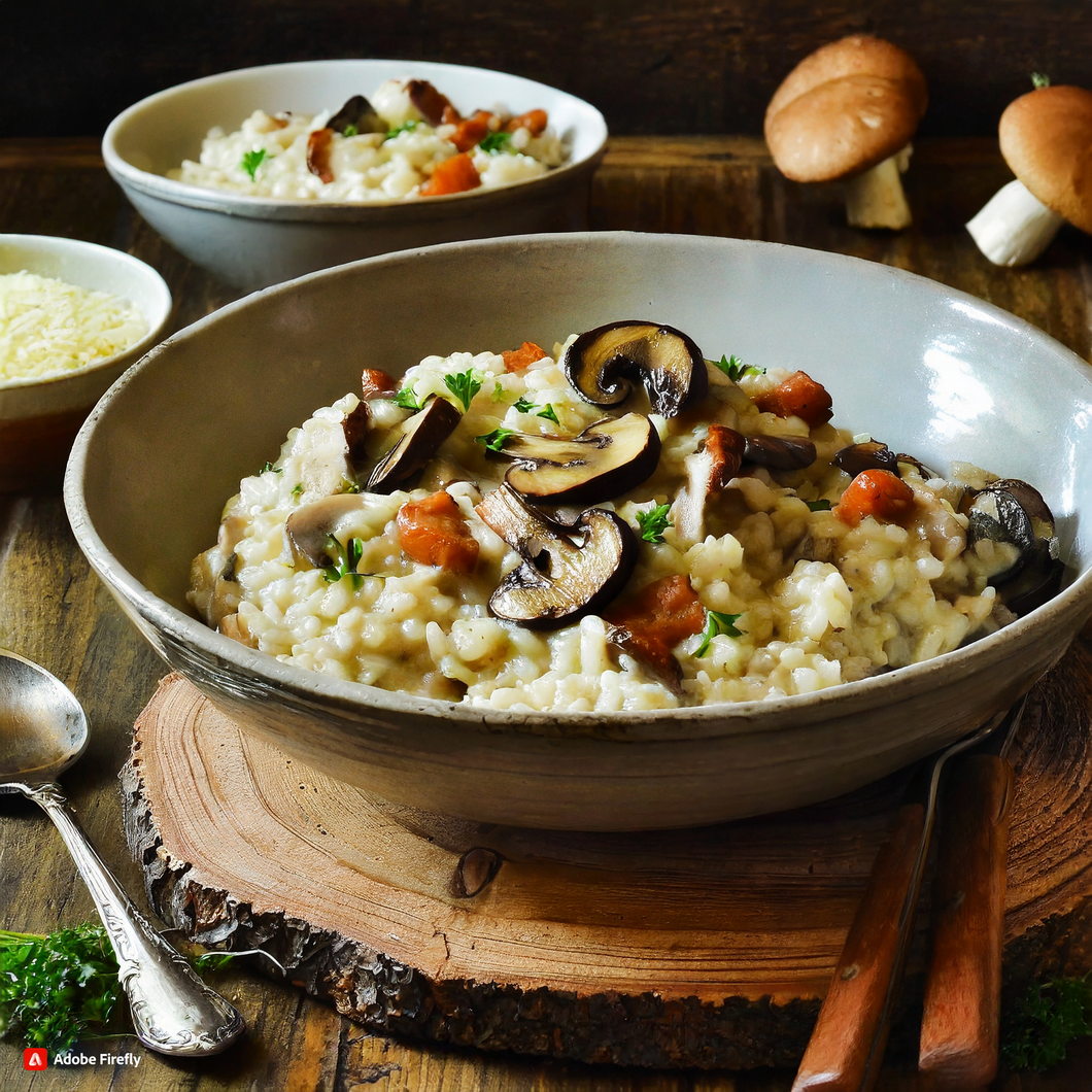 Impress Your Date with this Easy and Flavorful Mushroom Risotto for Two