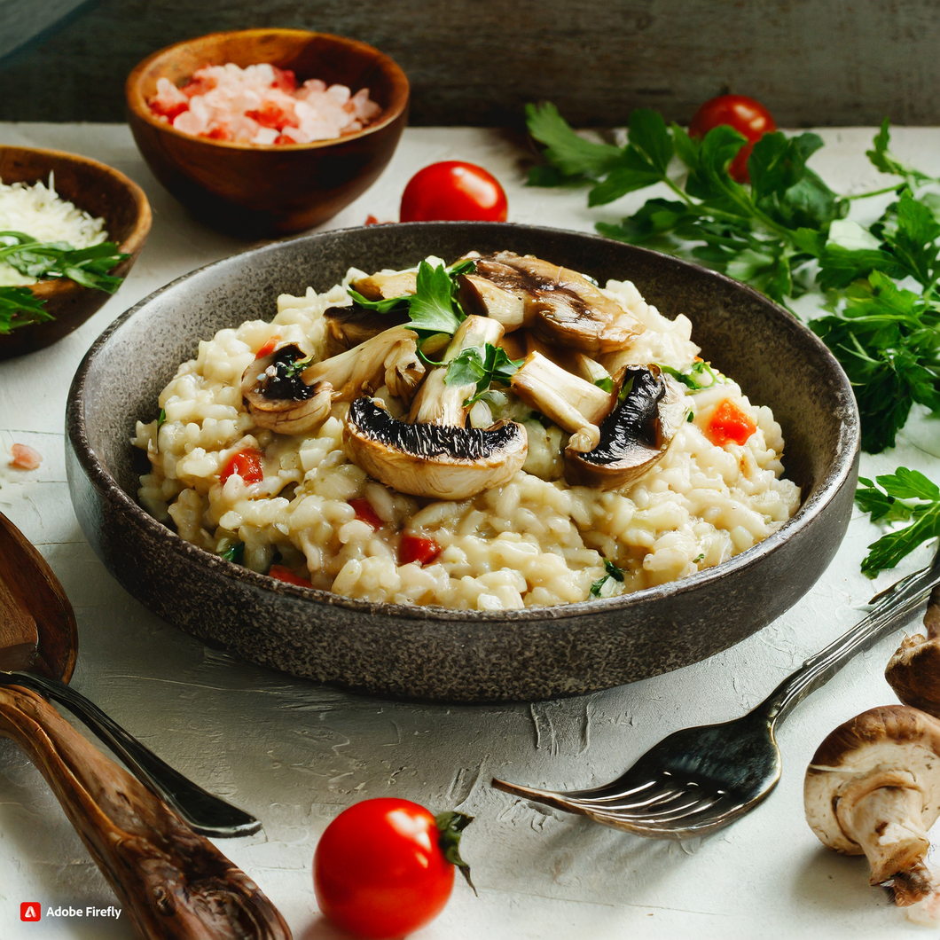 Savor the Comfort and Taste of Cozy and Delicious Mushroom Risotto for a Romantic Evening