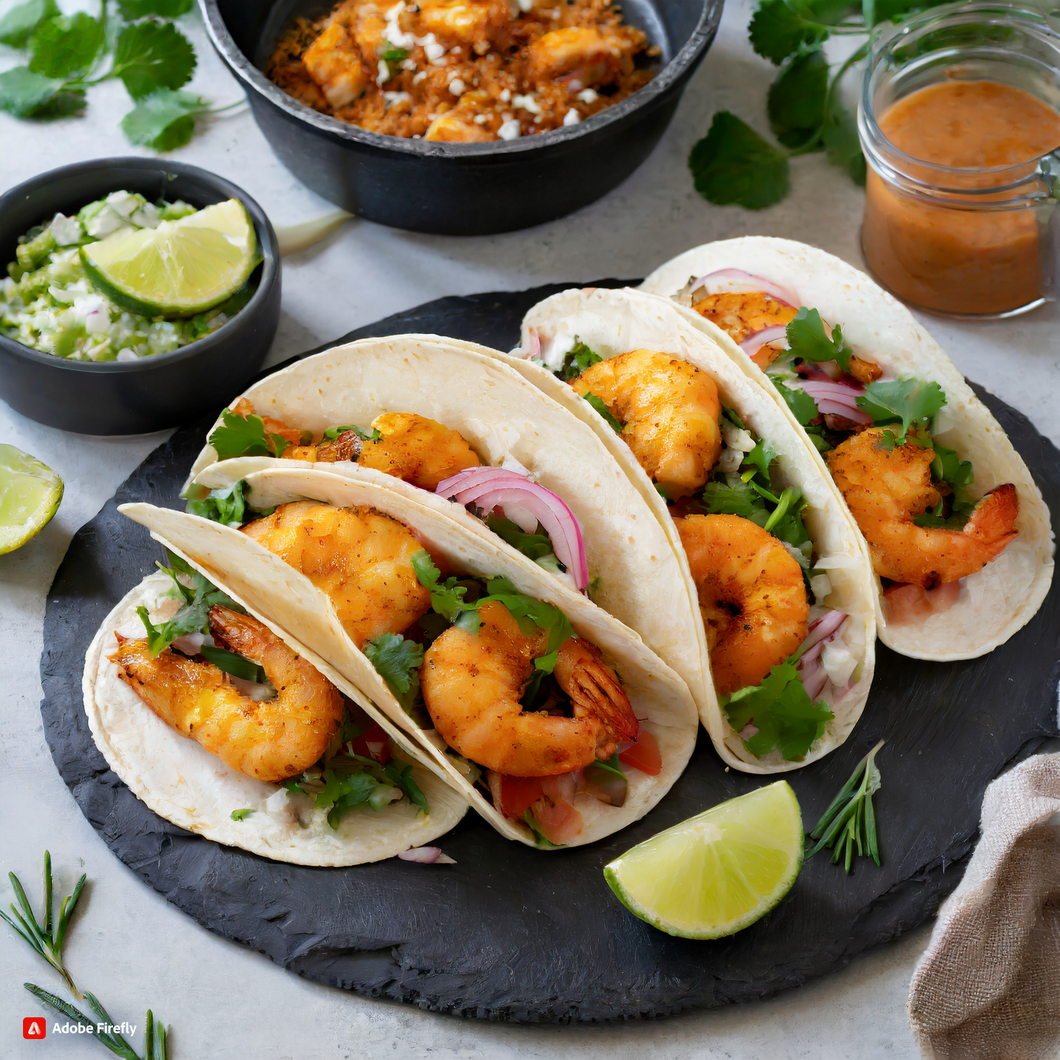Crispy Air Fryer Shrimp Tacos: A Flavor Fiesta - 1Touch Food Culinary ...