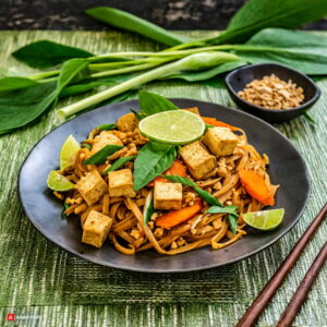 Firefly Easy and Healthy Tofu Vegetarian Pad Thai Recipe for Meatless Mondays 7983 resize