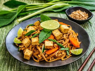 Easy and Healthy: Tofu Vegetarian Pad Thai Recipe for Meatless Mondays