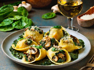 Mushroom and Spinach Stuffed Shells: Culinary Elegance