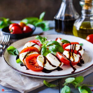 Firefly The Perfect Summer Dish Caprese Salad with Balsamic Glaze 98225 resize